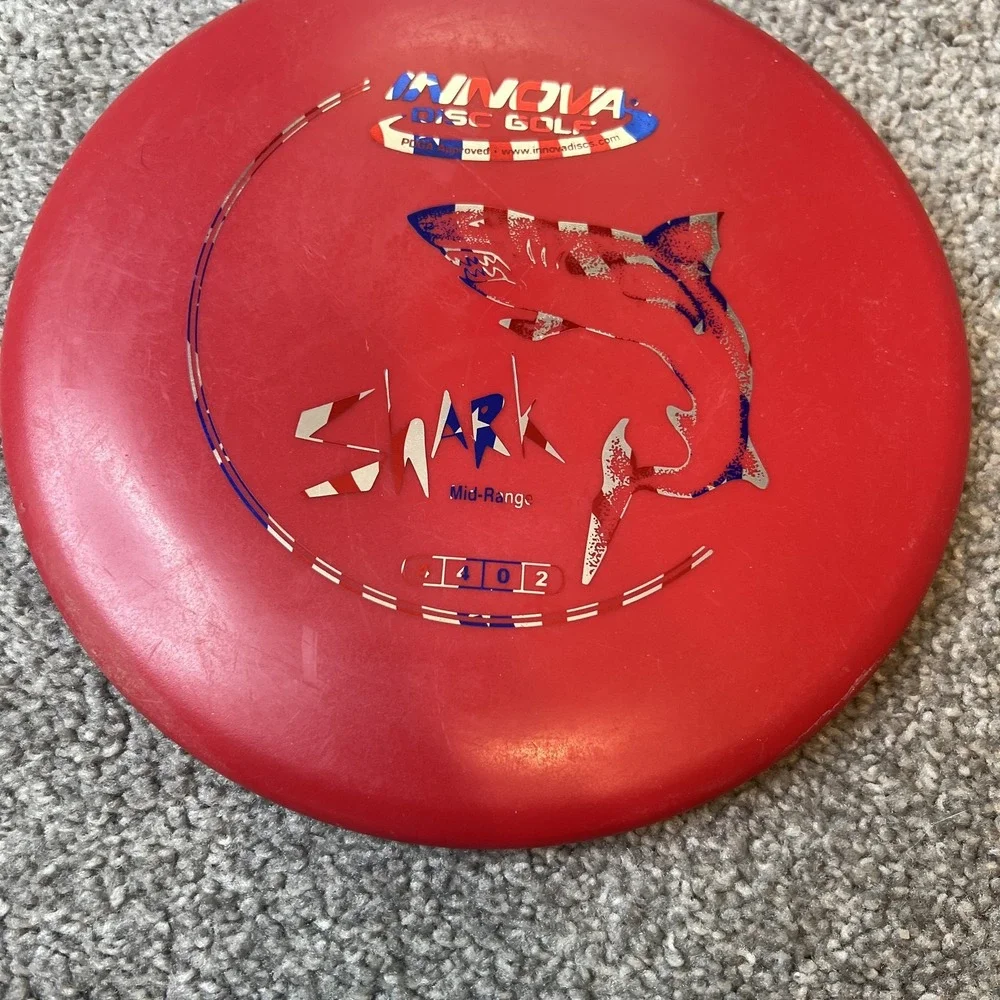 Innova Shark Mid-Range Disc Golf Disc Red PDGA Approved 1402 Stable Thrower Used